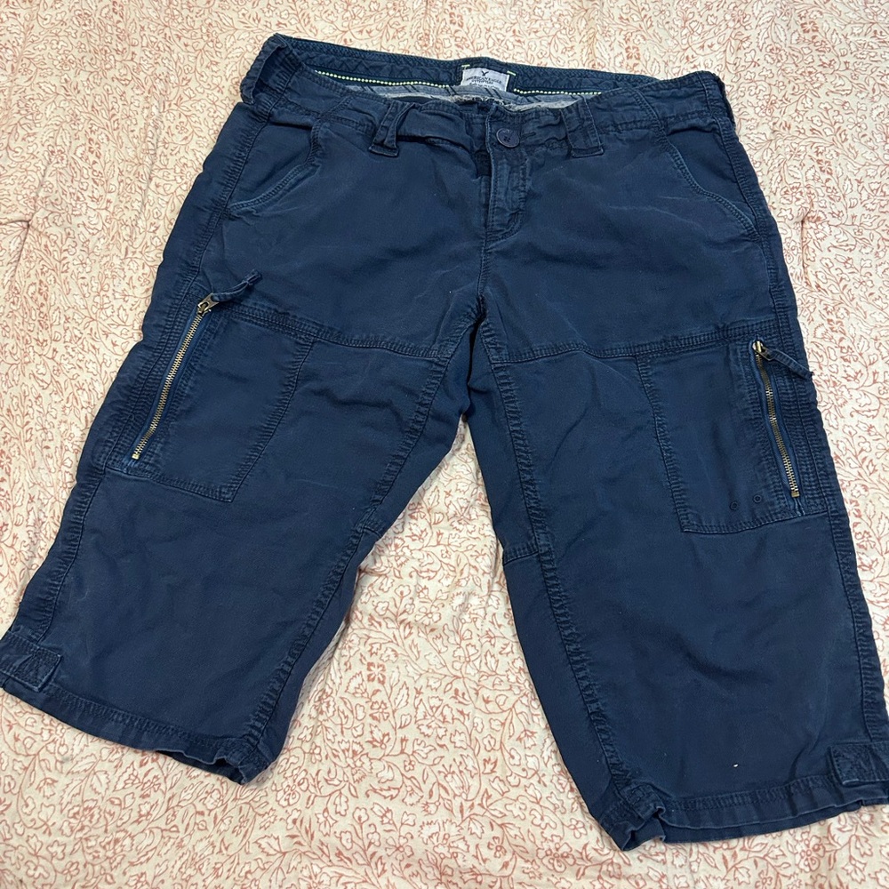 American Eagle Outfitters Navy Cargo Shorts.